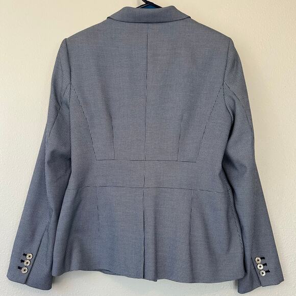 Tommy Hilfiger blazer jacket houndstooth single breasted lined preppy career L - Picture 7 of 11